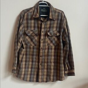 Berne Apparel Men's Black Casual Button Down Shirt